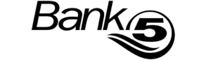 Bank Five logo - black