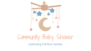 Community Baby Shower Logo: A mobile with a moon and stars