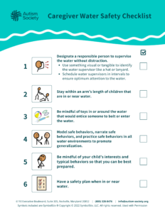 Caregiver Water Safety Checklist