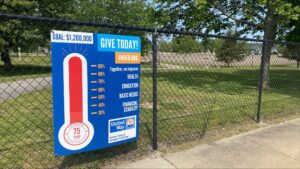 United Way fundraising thermometer