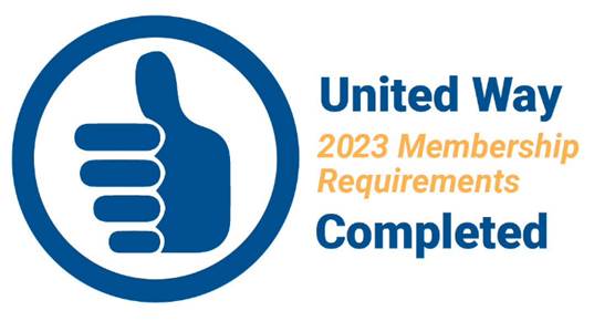 United Way 2023 Membership Requirements Completed seal