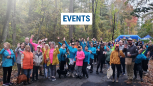 United We Move participants with the Event Page title text overlayed