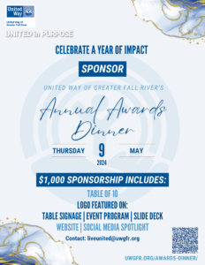 United Way of Greater Fall River's Annual Awards Dinner sponsorship information